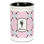 Diamond Dancers Ceramic Pencil Holders - Black
