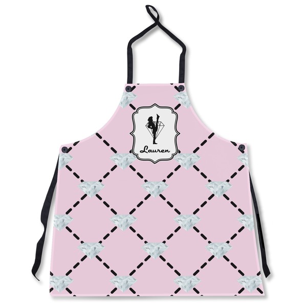Custom Diamond Dancers Apron Without Pockets w/ Name or Text
