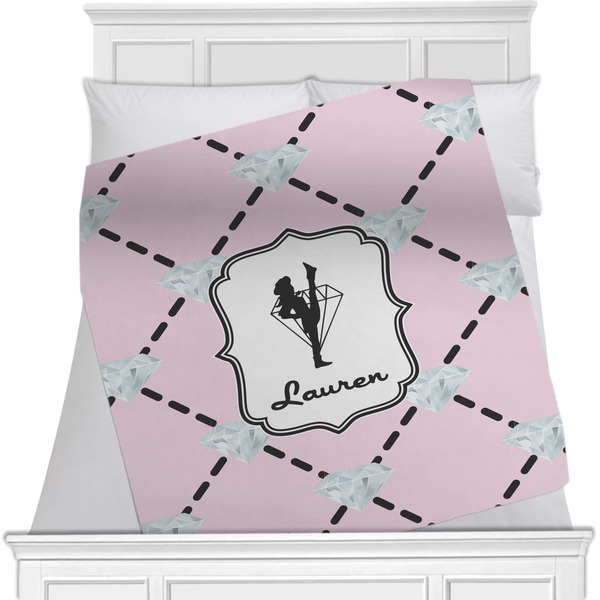 Custom Diamond Dancers Minky Blanket - 40"x30" - Double Sided (Personalized)