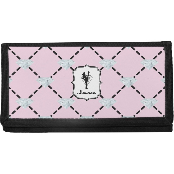 Custom Diamond Dancers Canvas Checkbook Cover (Personalized)