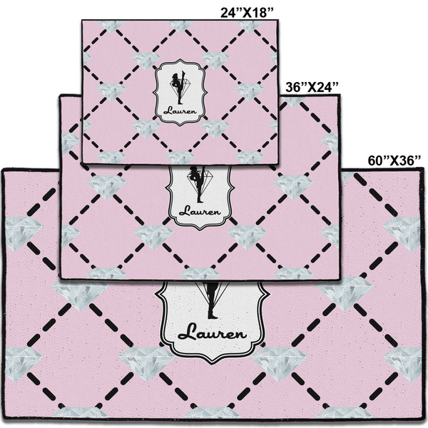 Diamond Dancers Personalized Door Mat - Group Parent IMF