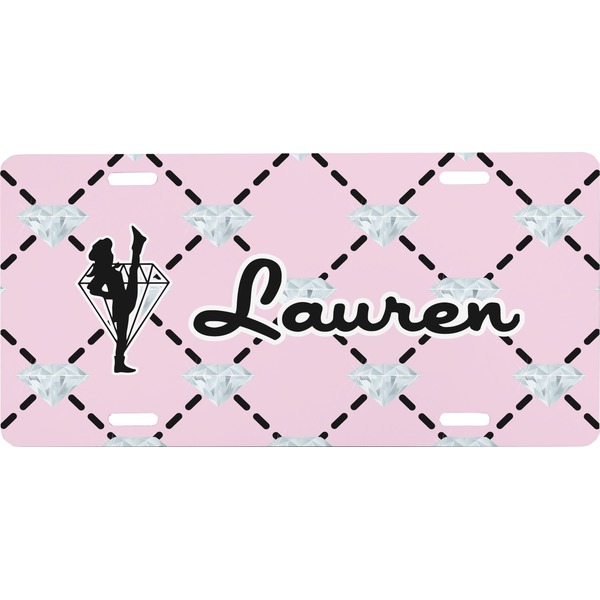 Custom Diamond Dancers Front License Plate (Personalized)