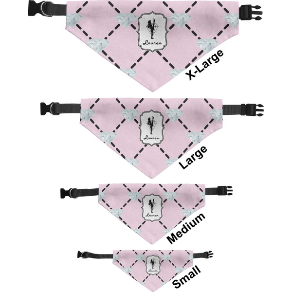 Diamond Dancers Pet Bandana Sizes