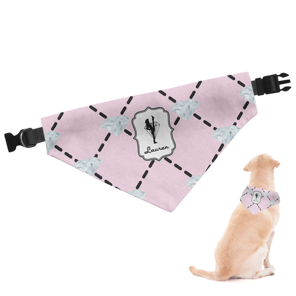 Custom Diamond Dancers Dog Bandana - Small (Personalized)