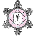 Diamond Dancers Vintage Snowflake Ornament (Personalized)