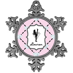 Diamond Dancers Vintage Snowflake Ornament (Personalized)