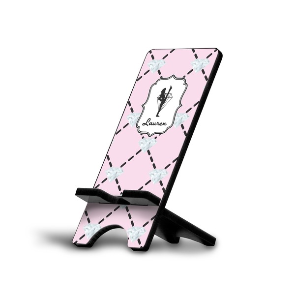 Custom Diamond Dancers Cell Phone Stand (Small) (Personalized)