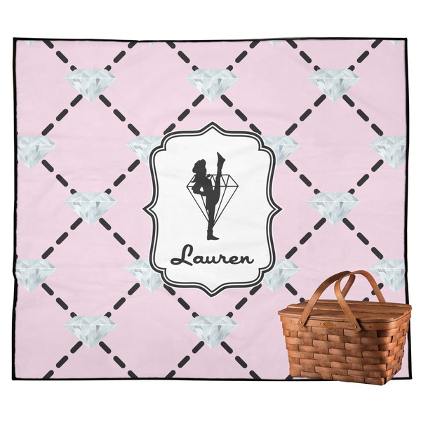 Custom Diamond Dancers Outdoor Picnic Blanket (Personalized)