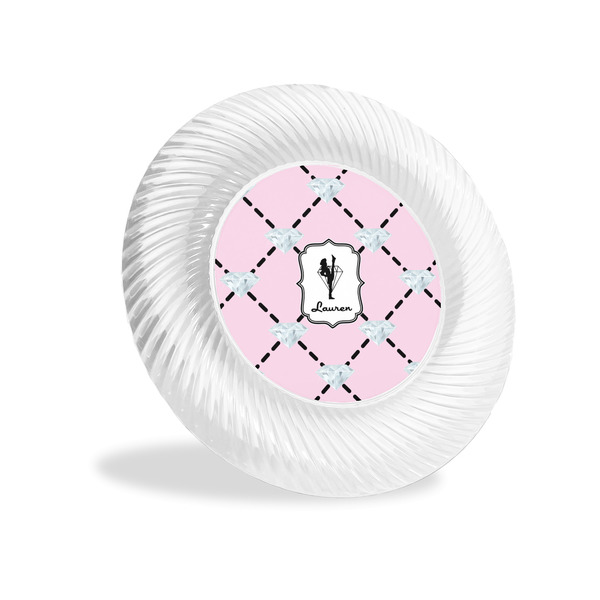 Custom Diamond Dancers Plastic Party Appetizer & Dessert Plates - 6" (Personalized)