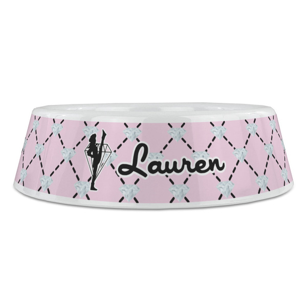 Diamond Dancers Plastic Pet Bowls - Large - FRONT