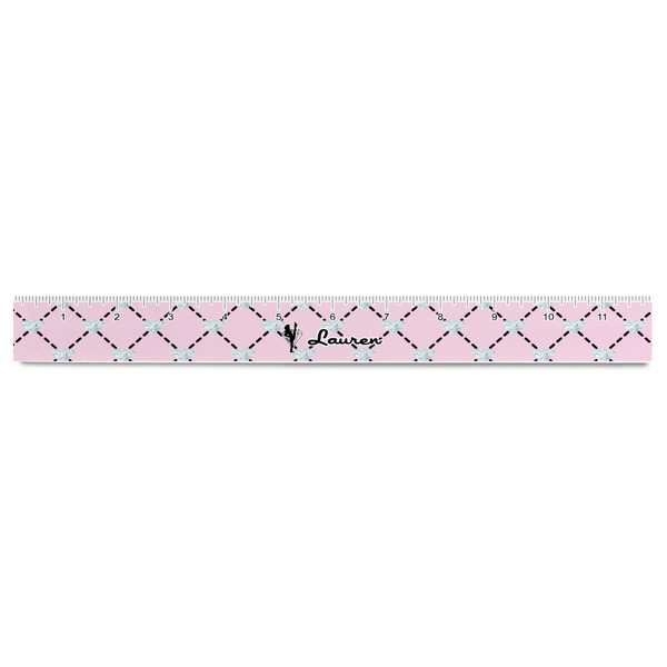 Diamond Dancers Plastic Ruler - 12" - FRONT