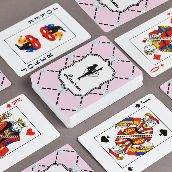 Diamond Dancers Playing Cards - Front & Back View