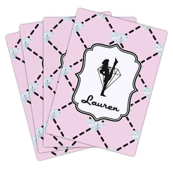 Diamond Dancers Playing Cards - Hand Back View