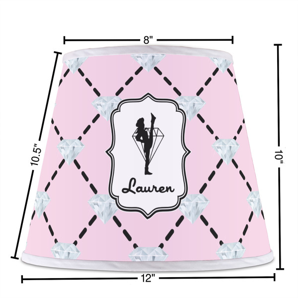 Diamond Dancers Poly Film Empire Lampshade - Dimensions