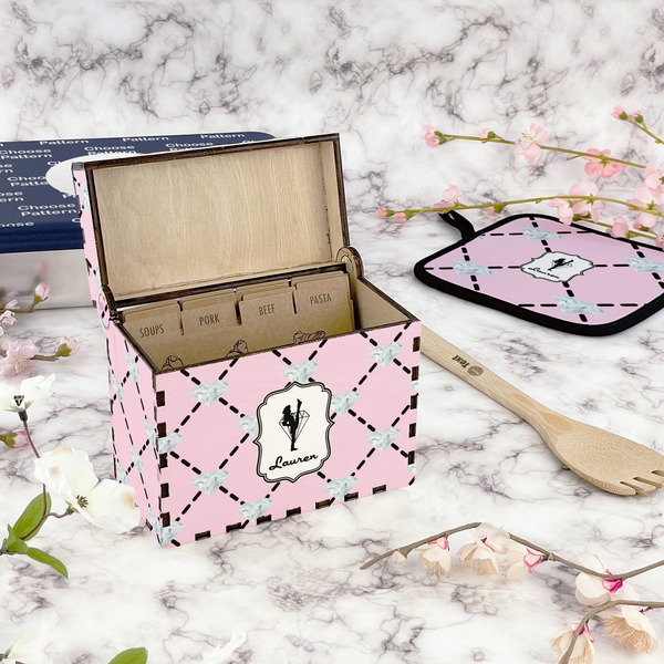 Diamond Dancers Recipe Box - Full Color - In Context