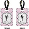 Diamond Dancers Rectangle Luggage Tag (Front + Back)