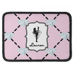 Diamond Dancers Iron On Rectangle Patch w/ Name or Text