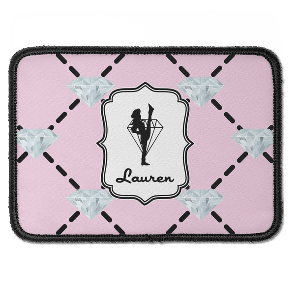 Custom Diamond Dancers Iron On Rectangle Patch w/ Name or Text