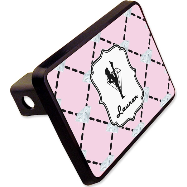Custom Diamond Dancers Rectangular Trailer Hitch Cover - 2" (Personalized)