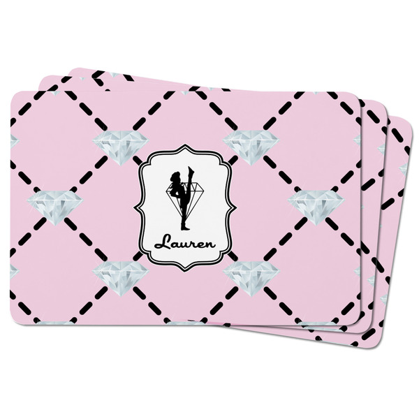 Diamond Dancers Rectangular Fridge Magnet - THREE