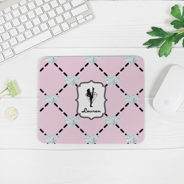 Diamond Dancers Rectangular Mouse Pad - LIFESTYLE 2