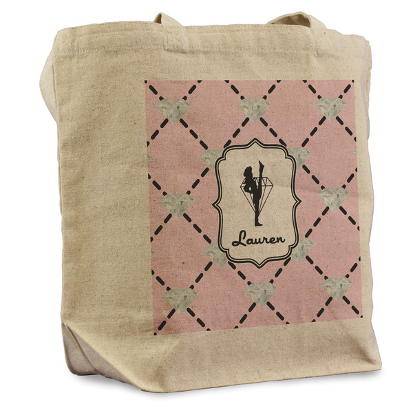 Custom Diamond Dancers Reusable Cotton Grocery Bag (Personalized)