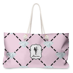 Diamond Dancers Large Tote Bag with Rope Handles (Personalized)