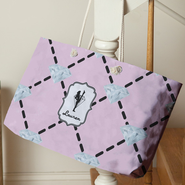 Diamond Dancers Large Rope Tote - Life Style