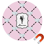 Diamond Dancers Round Car Magnet - 10" (Personalized)