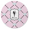 Diamond Dancers Round Rubber Backed Coaster (Personalized)