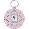 Diamond Dancers Round Plastic Keychain (Personalized)