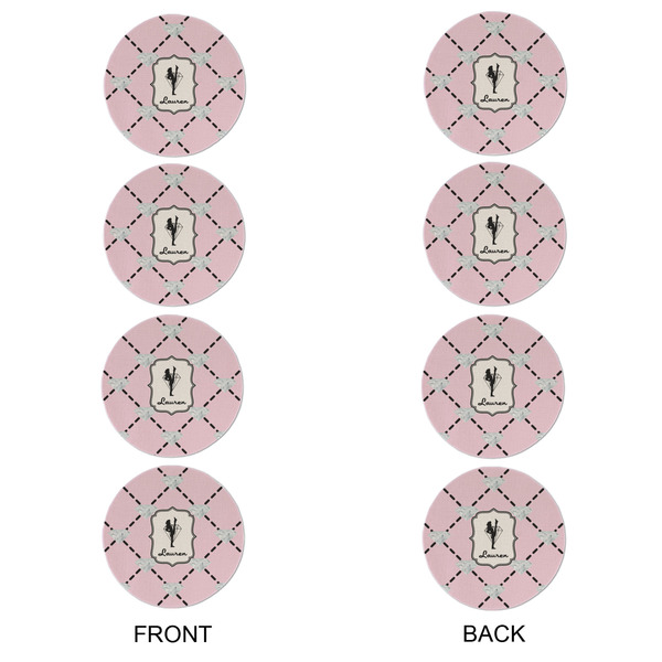 Diamond Dancers Round Linen Placemats - APPROVAL Set of 4 (double sided)