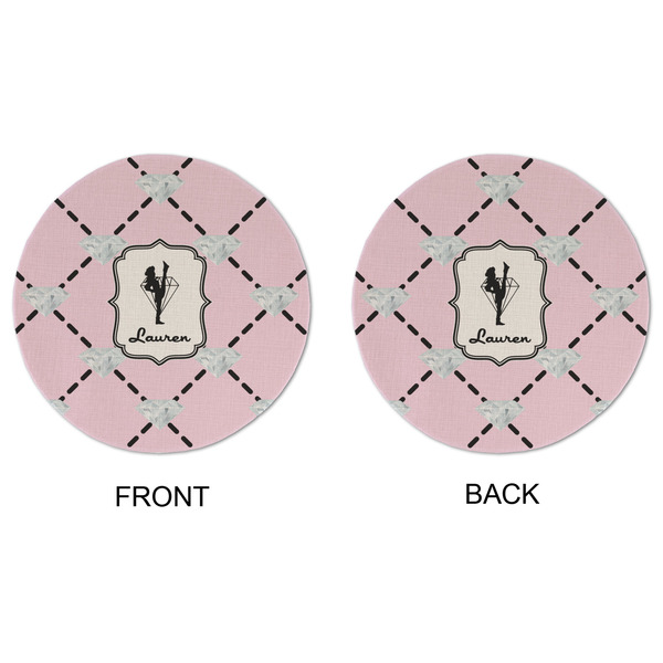 Diamond Dancers Round Linen Placemats - APPROVAL (double sided)