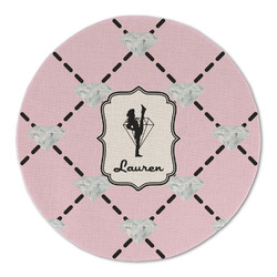 Diamond Dancers Round Linen Placemat - Single Sided (Personalized)