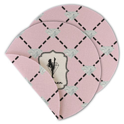 Diamond Dancers Round Linen Placemat - Double Sided (Personalized)