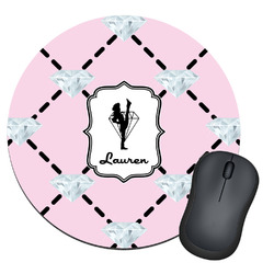Diamond Dancers Round Mouse Pad (Personalized)