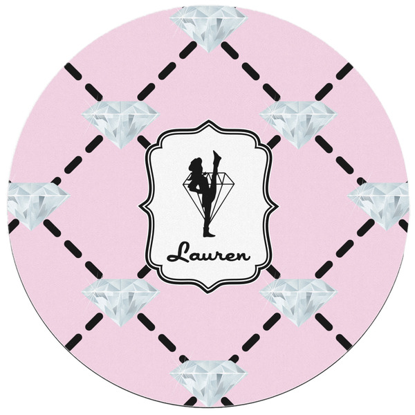 Diamond Dancers Round Mousepad - APPROVAL