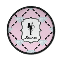 Diamond Dancers Iron On Round Patch w/ Name or Text