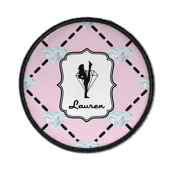 Custom Diamond Dancers Iron On Round Patch w/ Name or Text