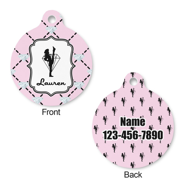 Diamond Dancers Round Pet ID Tag - Large - Approval