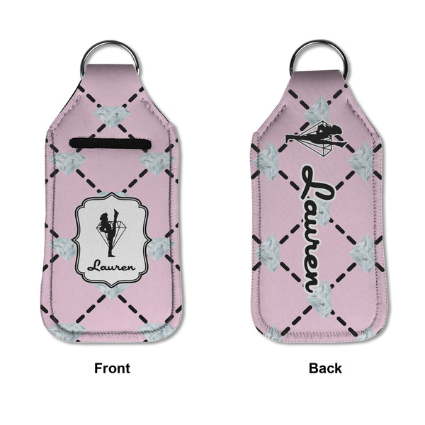 Diamond Dancers Sanitizer Holder Keychain - Large APPROVAL (Flat)