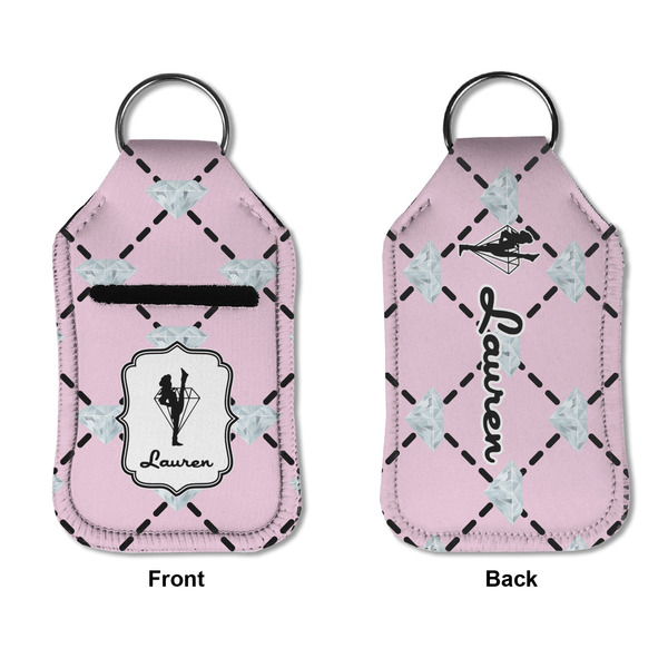Diamond Dancers Sanitizer Holder Keychain - Small APPROVAL (Flat)