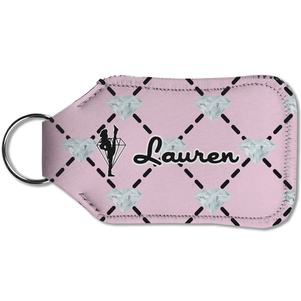 Diamond Dancers Sanitizer Holder Keychain - Small (Back)