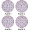 Diamond Dancers Set of Lunch / Dinner Plates (Approval)