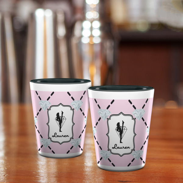 Diamond Dancers Shot Glass - Two Tone - LIFESTYLE