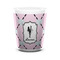 Diamond Dancers Ceramic Shot Glass - 1.5 oz - White - Set of 4 (Personalized)