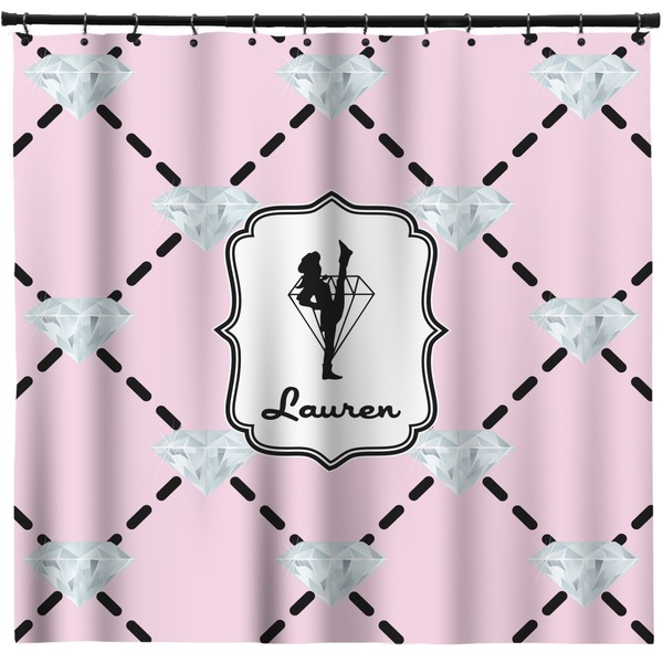 Custom Diamond Dancers Shower Curtain - 71" x 74" (Personalized)
