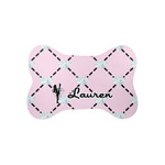 Diamond Dancers Bone Shaped Dog Food Mat (Small) (Personalized)