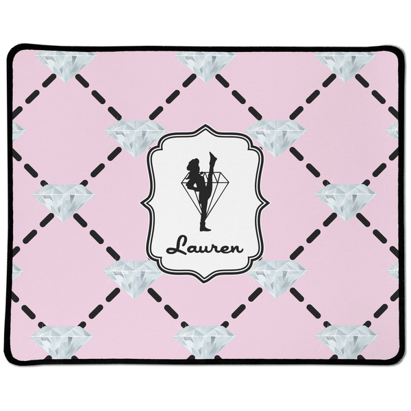 Custom Diamond Dancers Large Gaming Mouse Pad - 12.5" x 10" (Personalized)