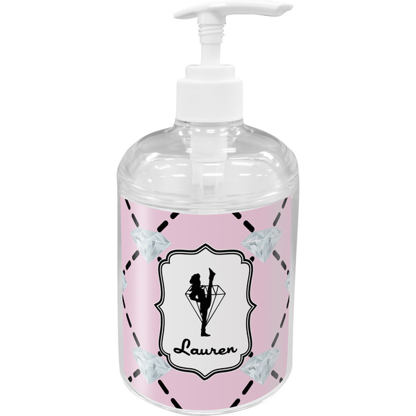 Custom Diamond Dancers Acrylic Soap & Lotion Bottle (Personalized)